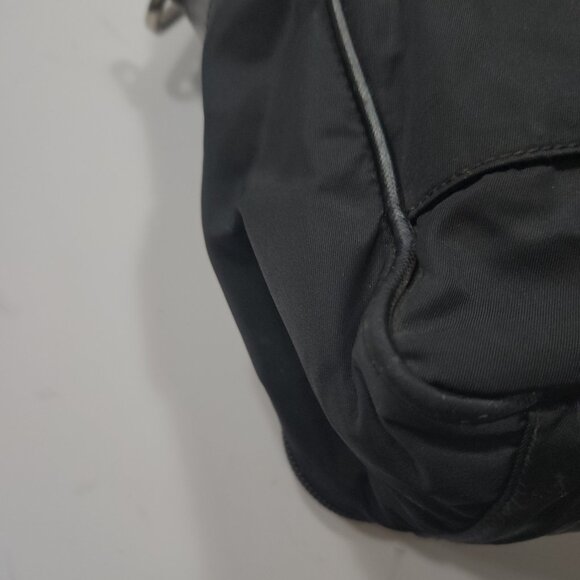 Prada Tessuto Convertible Business Bag VA0611 Black Nylon/Saffiano Leather Trim - Picture 16 of 16